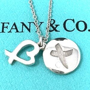 Authentic Tiffany & Co. Paloma Picasso   X Kiss And Loving Heart Penda…